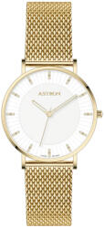 ASTRON 8062-9 női karóra, arany színű nemesacél tok, arany nemesacél csat, fehér számlap, keményített ásványüveg, quartz szerkezet, 50 m (5 ATM) vízállóság (8062-9) - oranagykereskedes