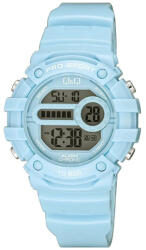 Q&Q Q&Qnői digitális karóra, kék műanyag tok, kék műanyag szíj, LCD kijelzés G15A-001VY (4205-5)