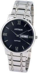 ASTRON 8036-1 férfi karóra, ezüst színű nemesacél tok, ezüst színű nemesacél csat, fekete számlap, zafírüveg, quartz szerkezet, cseppmentes vízállóság (8036-1) - oranagykereskedes