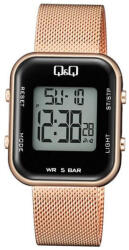 Q&Q női karóra, quartz, digitális, rózsaarany színű fémtok, rózsaarany színű acél karcsat, M207J013Y (4077-8)
