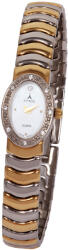 ASTRON 5243-4 női karóra, ékszeróra, bicolor fém tok, bicolor fémcsat, gyöngyház színű számlap, keményített ásványüveg, quartz szerkezet, cseppmentes vízállóság (5243-4) - oranagykereskedes