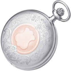 ASTRON férfi zsebóra, mechanikus szerkezet, bicolor (ezüst+rozé) színű fémtok, fehér színű arab számos számlap, 50 mm (8515-2) - oranagykereskedes