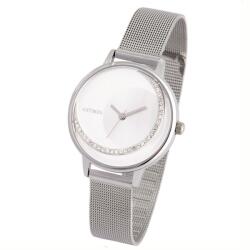 ASTRON 8032-8 női karóra, ékszeróra, ezüst színű nemesacél tok, ezüst színű nemesacél csat, különleges számlap, keményített ásványüveg, quartz szerkezet, cseppmentes vízállóság (8032-8) - oranagykereskedes