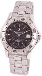 ASTRON 5002-1 férfi sportos karóra, ezüst színű nemesacél tok, ezüst színű nemesacél csat, fekete számlap, keményített ásványüveg, quartz szerkezet, 100 m (10 ATM) vízállóság (5002-1) - oranagykereskedes