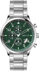 ASTRON 8059-3 férfi karóra, ezüst színű nemesacél tok, ezüst színű nemesacél csat, zöld számlap, keményített ásványüveg, quartz szerkezet, 5 ATM vízállóság (8059-3) - oranagykereskedes