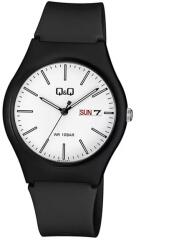 Q&Q unisex karóra, quartz, fekete színű tok, fekete színű szíj, fehér számlap, A212J001Y (4047-3)