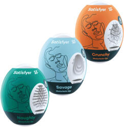 Satisfyer Egg NSC - tojás maszturbátor szett (3db) (NK4049369043439)