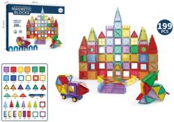 Mamido Set de construcție magnetic 199 piese Alfabet Ferestre XXL (S-J027) Jucarii de constructii magnetice