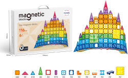 Mamido Set de construcție magnetic 116 piese Diamond Castle MT1502 (MT1502) Jucarii de constructii magnetice