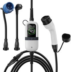 Rheidon Tech elektromos autó állítható otthoni töltő - (1x32A) 7.2kW - 7, 5m Type2 kábellel