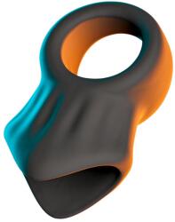Erecto - péniszgyűrű herenyújtóval (fekete) - sexshopcenter