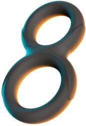 Erecto - dupla péniszgyűrű (fekete) - shop