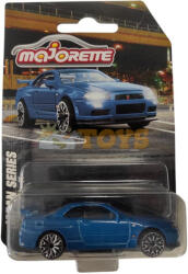 Majorette Mașinuță metalică Nissan Skyline GT-R (R34) albastru deschis Japan Series (212053056KAB)