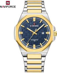 Naviforce Ceas NAVIFORCE ST-38666 - Aurie / Argintie / Albastră KP38666 Ceas