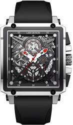 LIGE Ceas LIGE PE-35193 - Negru / Argintiu KP35193 Ceas