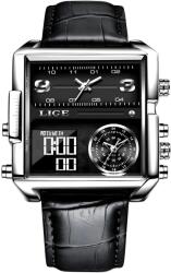 LIGE Ceas LIGE XU-35206 - Negru / Argintiu KP35206 Ceas