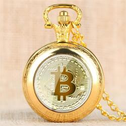 Bitcoin Ceas de buzunar Bitcoin - Auriu KP5815 Ceas