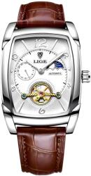 LIGE Ceas LIGE OR-35197 - Maron / Argintiu KP35197 Ceas