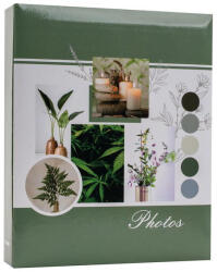  Fotóalbum 18x22, 5 cm 200 Darab 10x15 cm-es Fotóhoz Zöld (AAE300)