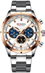 Curren Ceas CURREN LU-6227 - Argintiu/Alb KP6227 Ceas