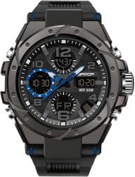 SANDA Ceas SANDA TO-14286 - Negru / Albastru KP14286 Ceas
