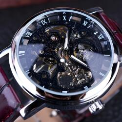 Winner Ceas pentru domni JA-2617 - Bordo/Negru KP2617 Ceas