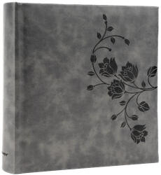  Fotóalbum 22x22 cm Könyvkötésű 200 Darab 10x15 cm-es Fotóhoz Szürke (AAE273)