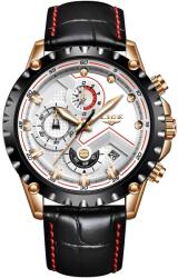 LIGE Ceas LIGE LU-4063 - Negru/Alb KP4063 Ceas