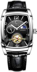LIGE Ceas LIGE OR-35199 - Negru / Argintiu KP35199 Ceas