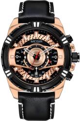 MEGIR Ceas MEGIR KA-38558 - Negru / Aurie KP38558 Ceas