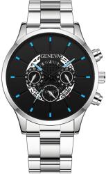 Geneva Ceas DY-25970 - Argintiu/Negru/Albastru KP25970 Ceas