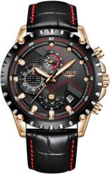 LIGE Ceas LIGE LU-4060 - Negru/Auriu KP4060 Ceas
