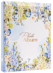  Fotóalbum 19x25 cm Ragasztott 200 Darab 10x15 cm-es Fotóhoz Kék (AAE255)