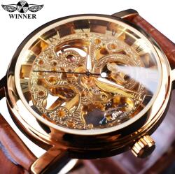Winner Ceas pentru domni JA-2621 - Maro/Auriu KP2621 Ceas