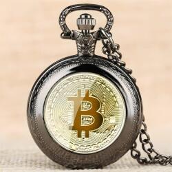 Bitcoin Ceas de buzunar Bitcoin - Negru KP5817 Ceas