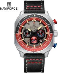 Naviforce Ceas NAVIFORCE SQ-38602 - Argintiu / Negru / Roșu KP38602 Ceas