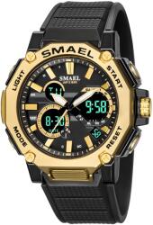 SMAEL Ceas SMAEL TR-14130 - Negru / Auriu KP14130 Ceas