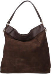 Rea Moda Olasz bőr 14535 barna velúr válltáska