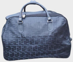 Leonardo Da Vinci Nagyméretű gurulós utazótáska fekete színben görögmintás 55 cm (le-2007-black)