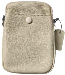  Jordána valódi bőr női oldaltáska kisméretű mobiltelefon táska bézs (na-22128-beige)
