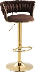 Klubfotel Glamour bárszék BELLI barna/arany