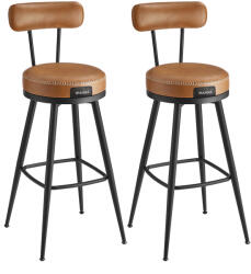 Klubfotel Bárszék szett EKHO 2db - karamell barna műbőr