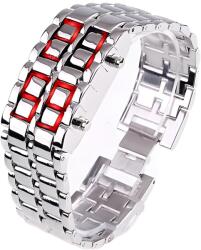 HARAHU IS-762 Karóra - Ezüst/Piros/Férfi KP762