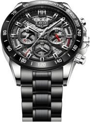 LIGE SE-14653 Karóra - Fekete/Ezüst KP14653