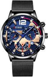 DEYROS EL-25951 Karóra - Fekete/RózsaArany KP25951