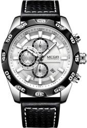 MEGIR LU-38539 karóra - Fekete / Ezüst KP38539