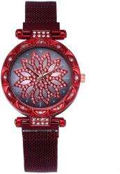 HARAHU TI-5084 Mágneses Karóra - Piros KP5084