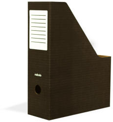 NEBULO Irattartó papucs NEBULO 80 mm karton összehajtható fekete (IPAP-FK) - papir-bolt