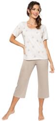 Donna Sandi női pizsama, 3/4-es, bézs, L