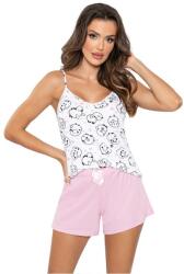 Donna Sheep top női pamutpizsama, rózsaszín, XL